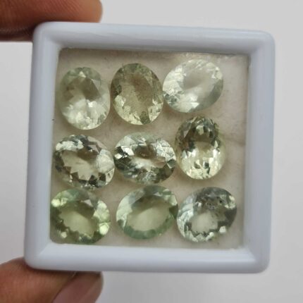 Natural Green Beryl Oval Cut Loose Gemstone Lot 2 Pcs 9*11 MM 5 CT