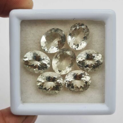 Natural Green Beryl Oval Cut Loose Gemstone Lot 3 Pcs 9*11 MM 9 CT