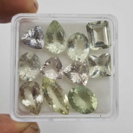 Natural Green Beryl Mix Cut Loose Gemstone Lot 3 Pcs 5-8 MM 6.70 CT