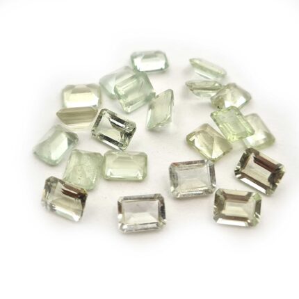 Natural Green Beryl Octagon Cut Loose Gemstone Lot 8 Pcs 6*8 MM 11 CT