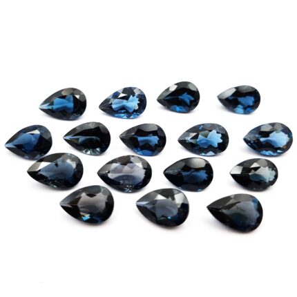 Natural London Blue Topaz Pear Cut Loose Gemstone Lot 3 Pcs 8*13-9*14 MM 13 CT