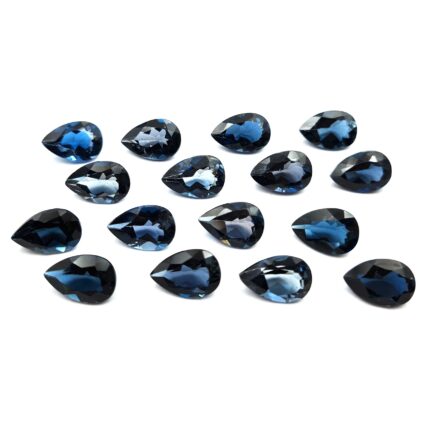 Natural London Blue Topaz Pear Cut Loose Gemstone Lot 3 Pcs 9*12 MM 11 CT