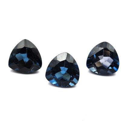 Natural London Blue Topaz Trillion Cut Loose Gemstone Lot 3 Pcs 12 MM 23 CT