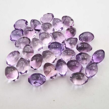 Natural Pink Amethyst Fancy Cabochon Loose Gemstone Lot 11 Pcs 10*14 MM 103 CT