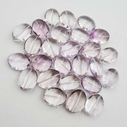 Natural Pink Amethyst Beads Cabs Loose Gemstone Lot 8Pcs 13*16.50-13*17 MM 120CT