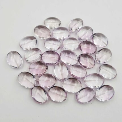 Natural Pink Amethyst Beads Cabs Loose Stone Lot 9Pcs 12*16-12.50*16.50 MM 109CT