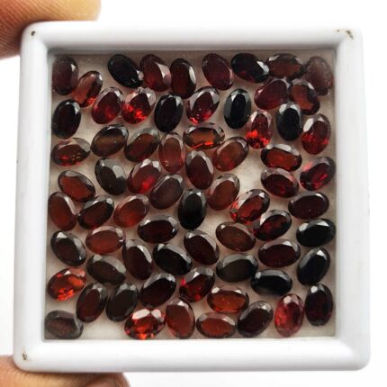 Natural Garnet Oval Cut Loose Gemstone Lot 111 Pcs 4x5-4x6 MM 60 CT