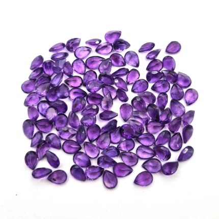 Natural African Amethyst Pear Cut Loose Gemstone Lot 5x7 MM 100 CT 156 Pcs