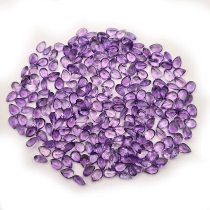 Natural African Amethyst Pear Cut Loose Gemstone Lot 4x6 MM 100 CT 269 Pcs