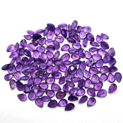 Natural African Amethyst Pear Cut Loose Gemstone Lot 5x7 MM 100 CT 154 Pcs