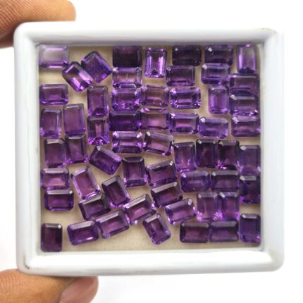 Natural African Amethyst Octagon Cut Loose Gemstone Lot 5x7 MM 100 CT 104 Pcs