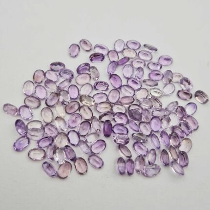 Natural Brazilian Amethyst  Oval Cut Loose Gemstone Lot 5x7 MM 100 CT 143 Pcs