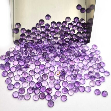 Natural African Amethyst Round Cut Loose Gemstone Lot 5 MM 100 CT 226 Pcs