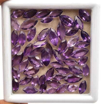Natural African Amethyst Marquise Cut Loose Stone Lot 4.5*7-6*12 MM 54.5CT 66Pcs