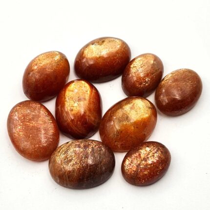 Natural Sunstone Oval Cabochon Loose Gemstone Lot 12*16-15*20 MM 62 CT 4 Pcs