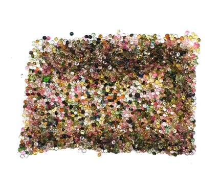 Natural Multi Tourmaline Round Cut Loose Gemstone Lot 1000 Pcs 1.50 MM