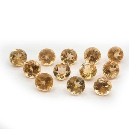 Natural Imperial Garnet Round Cut Loose Gemstone Lot 9 Pcs 5 MM 5.55 CT