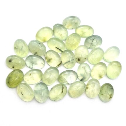 Natural Prehnite Loose Gemstone Oval Cabochon Lot 13 Pcs 10*14 MM 100 CT