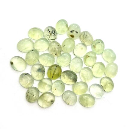 Natural Prehnite Loose Gemstone Oval Cabochon Lot 22 Pcs 9*11-9.50*11.50MM 103CT