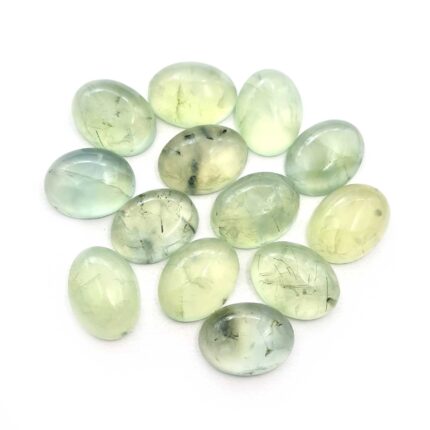 Natural Prehnite Loose Gemstone Oval Cabochon Lot 6 Pcs 15*20 MM 115 CT