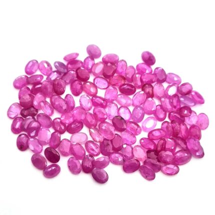 Natural Pink Sapphire Oval Cut Loose Gemstone Lot 8 Pcs 5*7 MM 6 CT