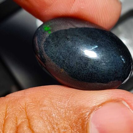 Natural Ethiopian Black Opal Oval Cabs Loose Stone 13.50*18.70 MM 10.15 CT