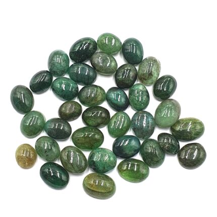 Natural Emerald Oval Cabochon Loose Gemstone Lot 7*8.50-8*11 MM 102 CT 35 Pcs