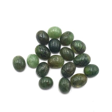 Natural Emerald Oval Cabochon Loose Gemstone Lot 6*7.5-7*9 MM 29 CT 17 Pcs