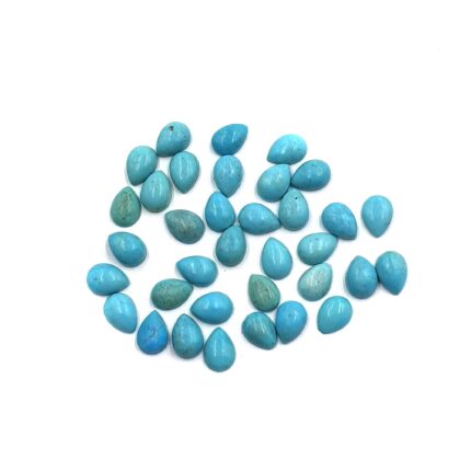 Natural  Arizona Turquoise Sleeping Beauty Pear Cabs Stone Lot  5*7 MM 6 CT 9Pcs