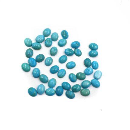 Natural Sleeping Beauty Turquoise Oval Gemstone Cabochon 6*8 MM 10 CT 9 Pcs