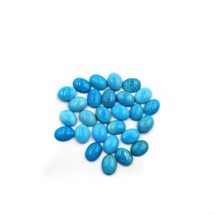 Natural Sleeping Beauty Turquoise Oval Gemstone Cabochon 6*8 MM 10 CT 8 Pcs