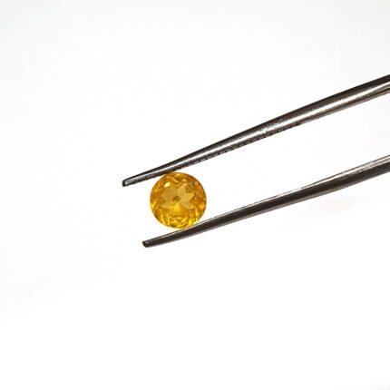 Natural Yellow Sapphire Round Cut Loose Gemstone 6 MM 1.2 CT