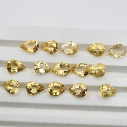Natural Citrine Pear Cut Loose Gemstone Lot 109 Pcs 5*8 MM 88 CT