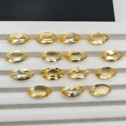 Natural Citrine Marquise Cut Loose Gemstone Lot 75 Pcs 6*12 MM 123 CT
