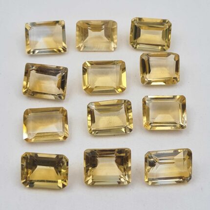 Natural Citrine Octagon Cut Loose Gemstone Lot 28 Pcs 6*8 MM 40 CT