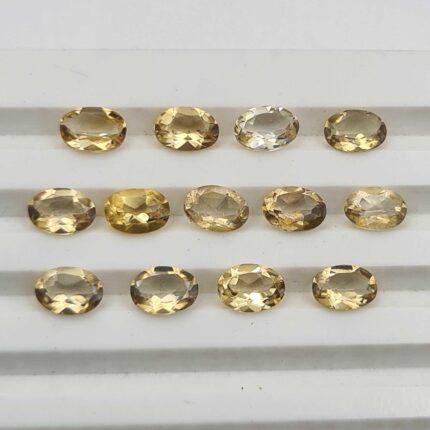 Natural Citrine Oval Cut Loose Gemstone Lot 142 Pcs 5*7 MM 96 CT