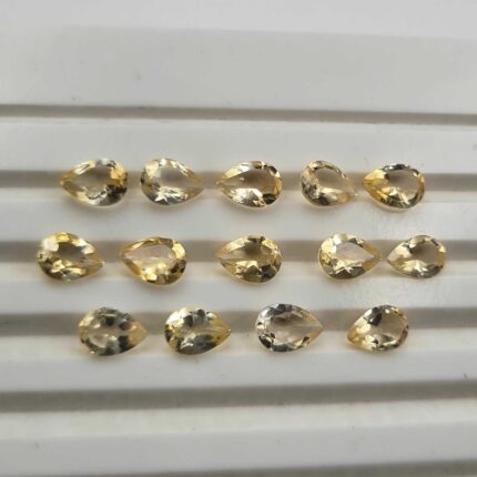 Natural Citrine Pear Cut Loose Gemstone Lot 147 Pcs 3*5 MM 31 CT