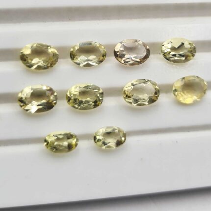 Natural Citrine Oval Cut Loose Gemstone Lot 10 Pcs 4*6-5*7 MM 6 CT