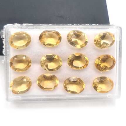 Natural Citrine Square Cut Loose Gemstone Lot 13 Pcs 7*9 MM 20 CT