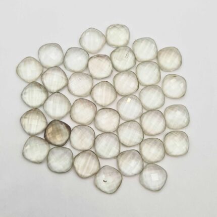 Natural Green Amethyst Cushion Checker Cut Loose Gemstone Lot 30Pcs 10 MM 100 CT