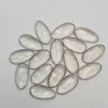 Natural Green Amethyst Fancy Checker Cut Gemstone Lot 16 Pcs 8*15.5 MM 50 CT