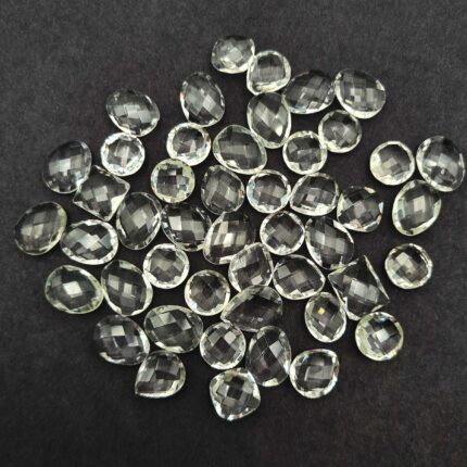 Natural Crystal Quartz Mix Briolette Cut Stone Lot 36 Pcs 9-11 MM 128 CT