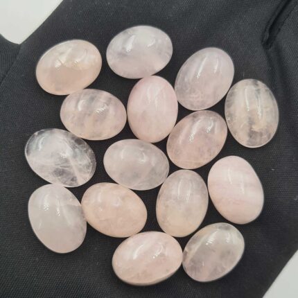 Natural Rose Quartz Oval Cabochon Loose Gemstone Lot 10 Pcs 12*16 MM 111 CT
