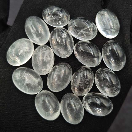 Natural Crystal Quartz Oval Cabochon Loose Gemstone Lot 8 Pcs 13*18 MM 101 CT