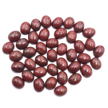 Natural Red Jasper Oval Cabochon Loose Gemstone lot 41 Pcs 7*9 MM 90 CT
