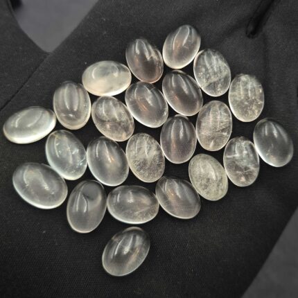 Natural Crystal Quartz Oval Cabochon Loose Gemstone Lot 10*14 MM 141 CT 23 Pcs