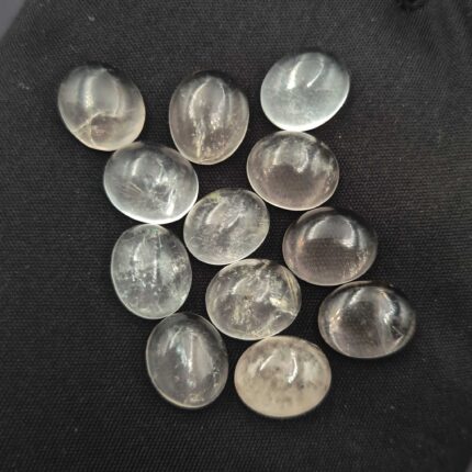Natural Crystal Quartz Oval Cabochon Loose Gemstone Lot 10*12 MM 56 CT 12 Pcs