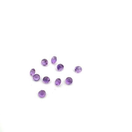 Natural African Amethyst Round Cut Stone Lot 1.75 MM 1 Pcs