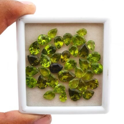 Natural Peridot Loose Gemstone Pear Cut 5x7-8x12 MM 24 CT 36 Pcs