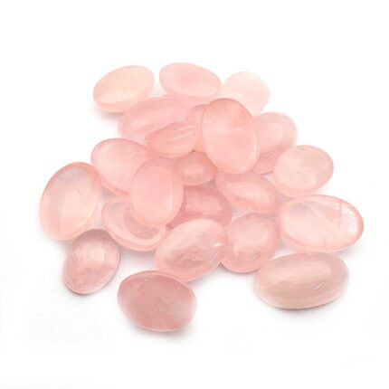 Natural Rose Quartz Oval Cabochon 13*17.50-18*25 MM 4 Pcs 101 CT